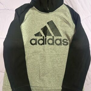 Adidas Black and Gray Sweatshirt